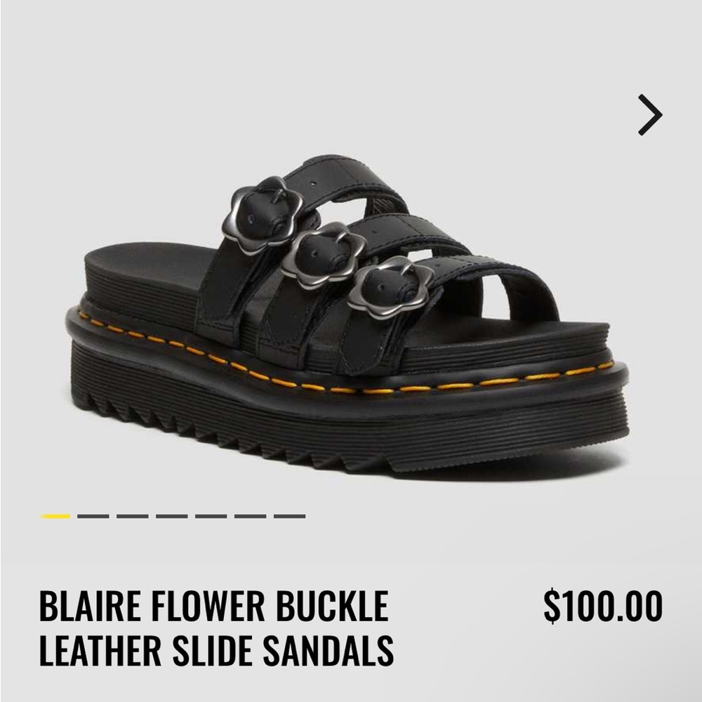 Brand new flower buckle Dr Martens